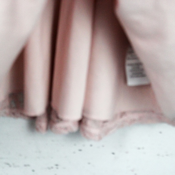 CITY TRIANGLES Juniors PINK LACE FIT AND FLARE COCKTAIL SKATER DRESS D46 - Picture 3 of 8